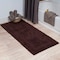 Hastings Home 100-percent Cotton Bath Mat, 24x60 Long Bathroom Runner, Reversible, Soft, Absorbent, Rug, Chocolate 654483EZK - alternate 1